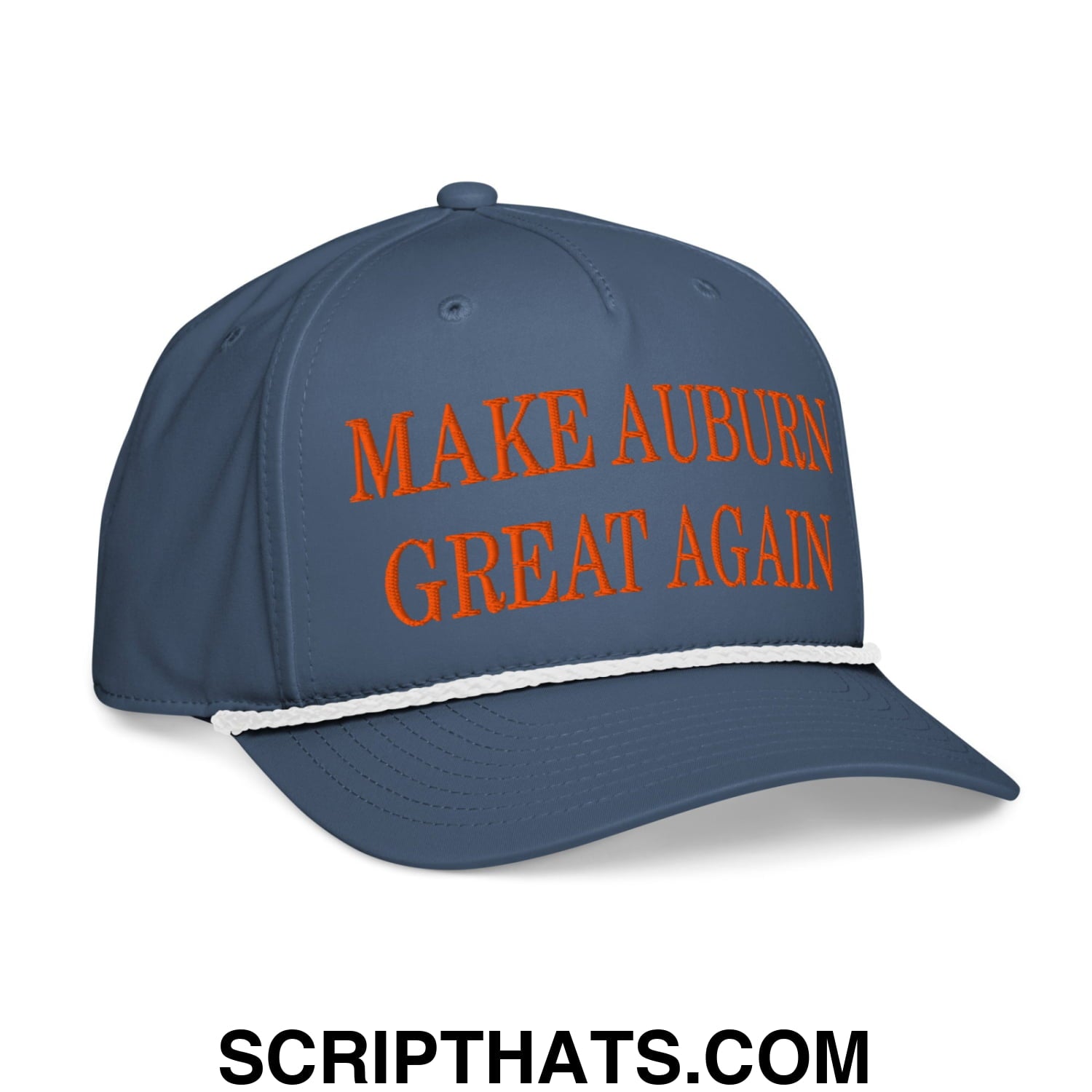 Make Auburn Great Again Embroidered 5 Panel Rope Hat Default Title
