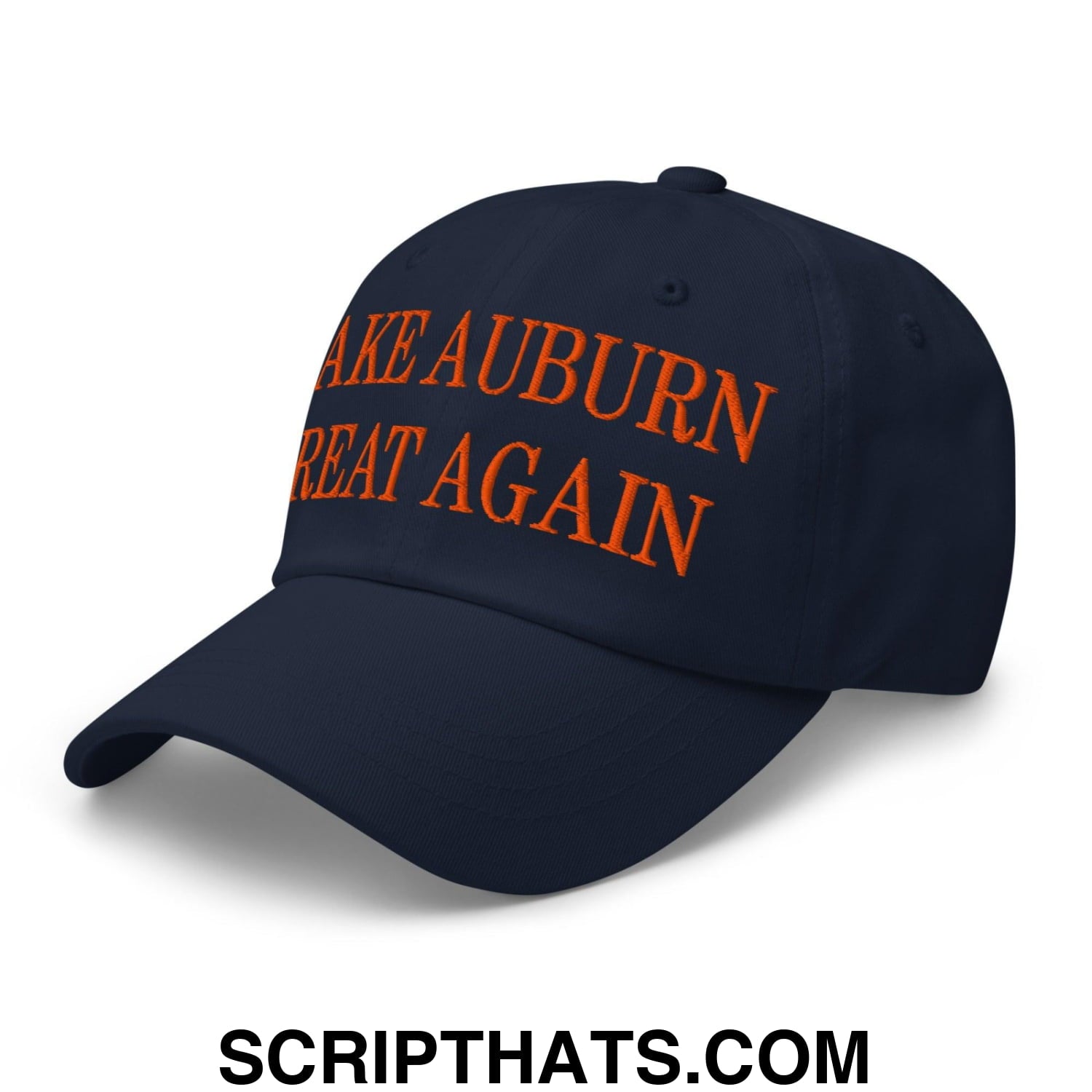 Make Auburn Great Again Embroidered Dad Hat Navy