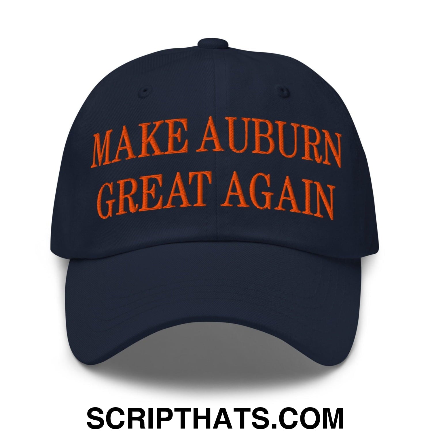 Make Auburn Great Again Embroidered Dad Hat Navy
