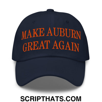 Make Auburn Great Again Embroidered Dad Hat Navy