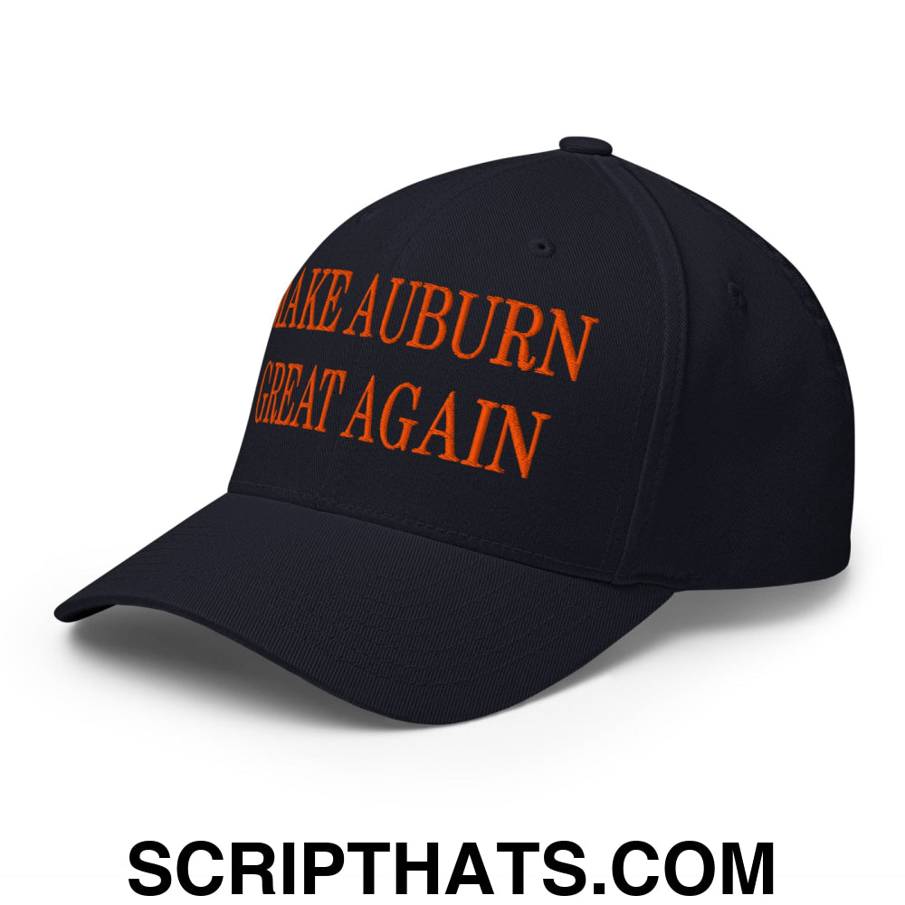 Make Auburn Great Again Embroidered Stretch Fit Baseball Hat Dark Navy