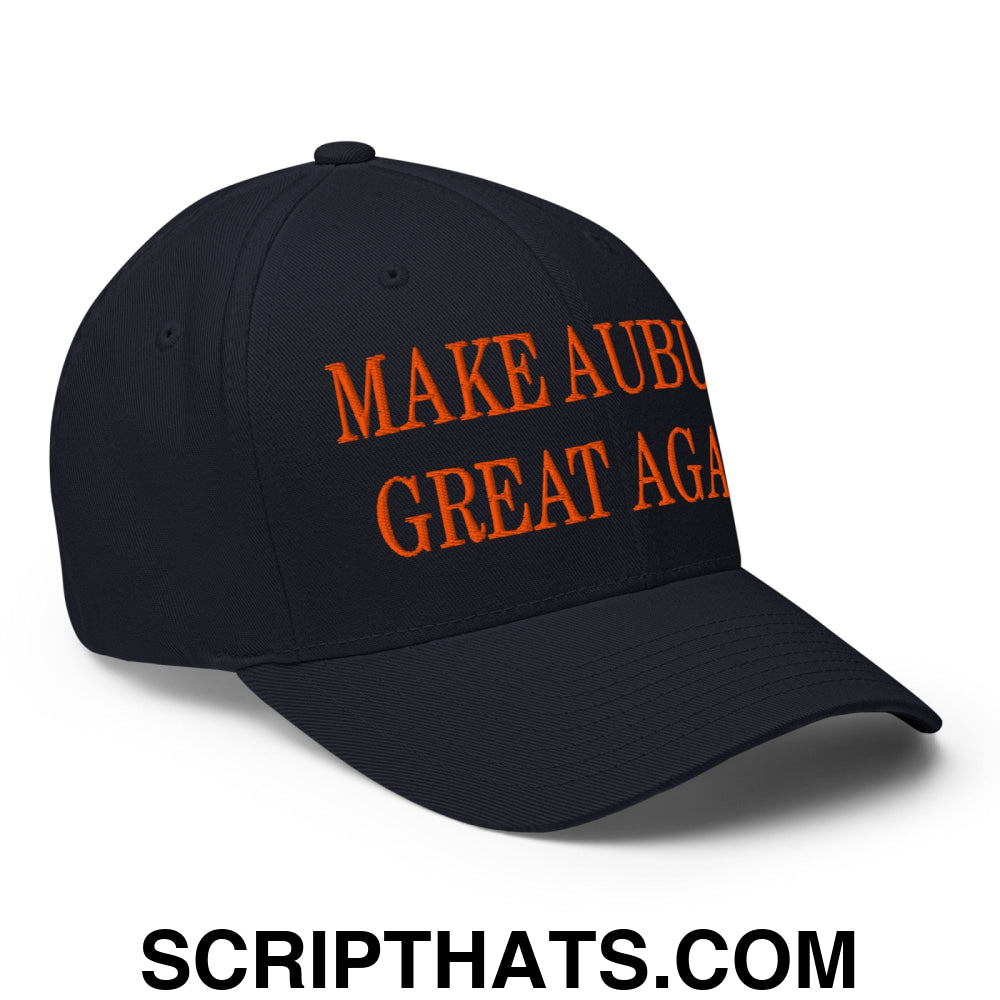 Make Auburn Great Again Embroidered Stretch Fit Baseball Hat Dark Navy