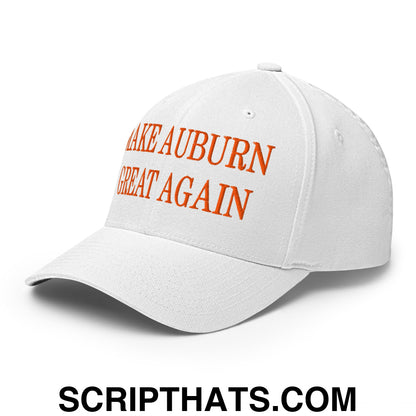 Make Auburn Great Again Embroidered Stretch Fit Baseball Hat White