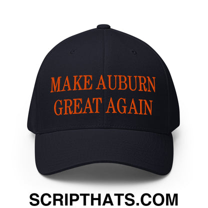 Make Auburn Great Again Embroidered Stretch Fit Baseball Hat Dark Navy