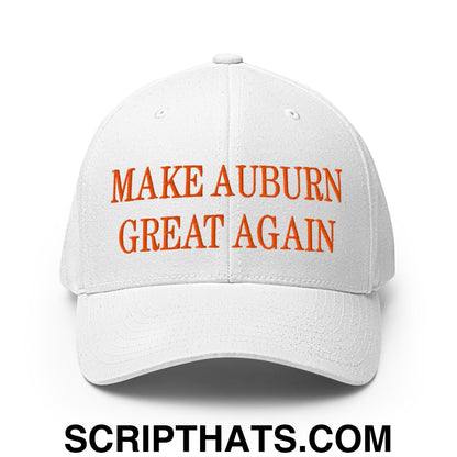 Make Auburn Great Again Embroidered Stretch Fit Baseball Hat White