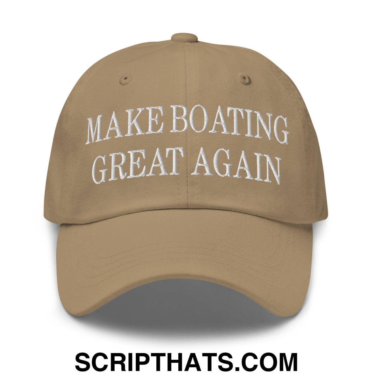 Make Boating Great Again Embroidered Dad Hat Khaki