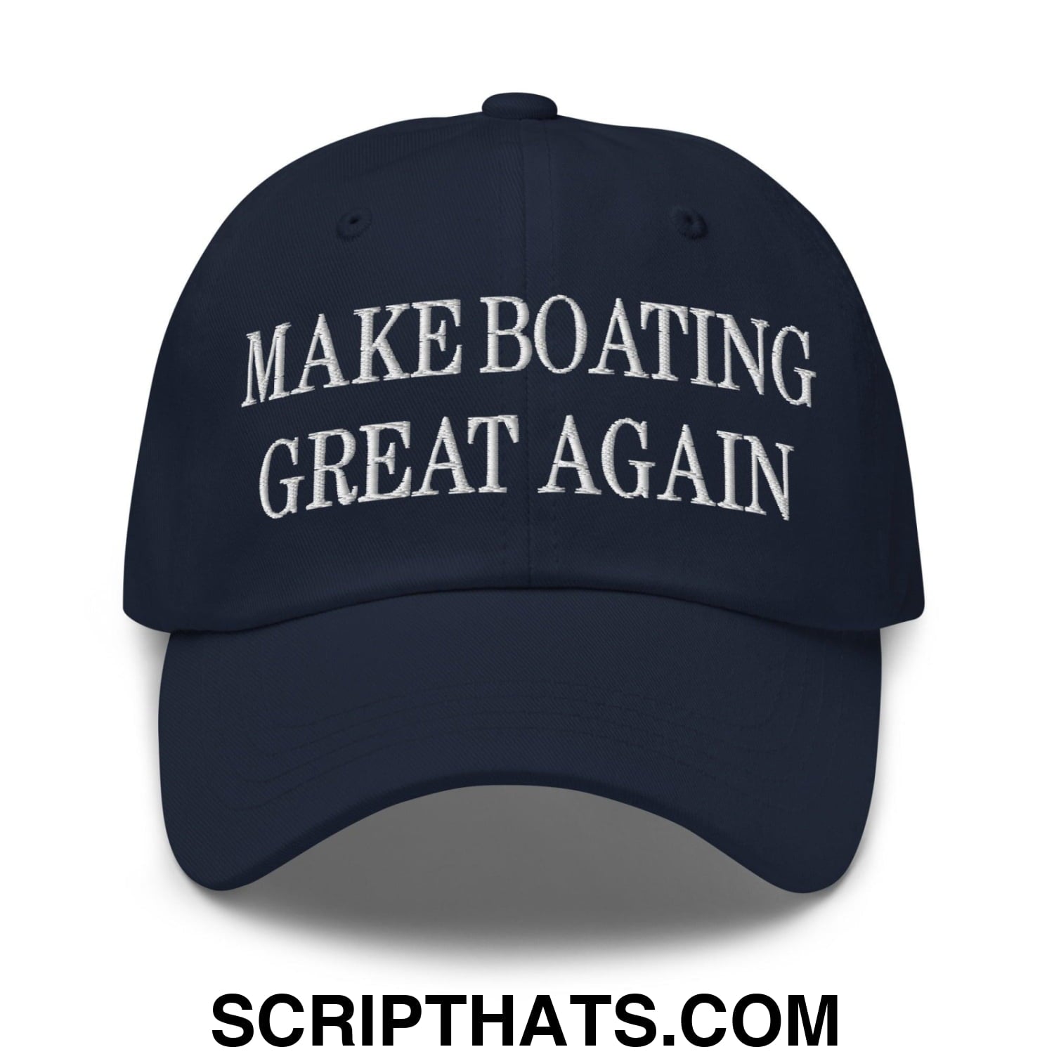 Make Boating Great Again Embroidered Dad Hat Navy