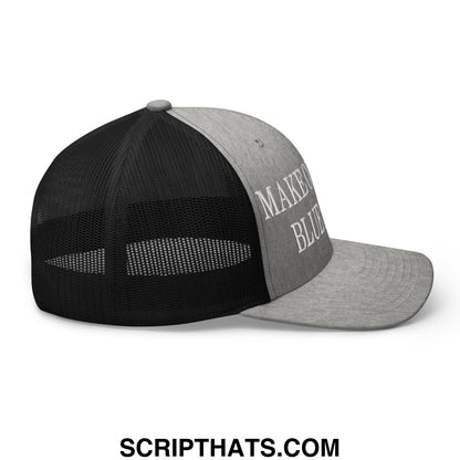 Make Congress Blue Again Embroidered Mesh Trucker Hat Heather Black