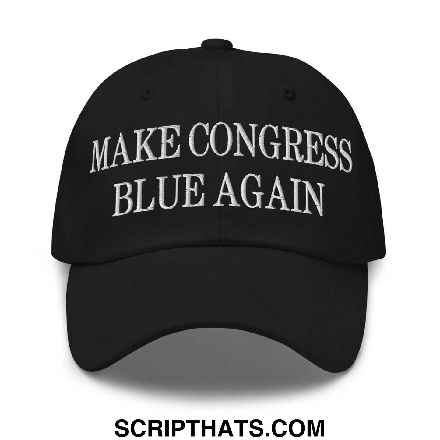 Make Congress Blue Again Embroidered Unstructured Dad Hat Black