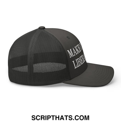 Make Congress Liberal Again Embroidered Mesh Trucker Hat Charcoal