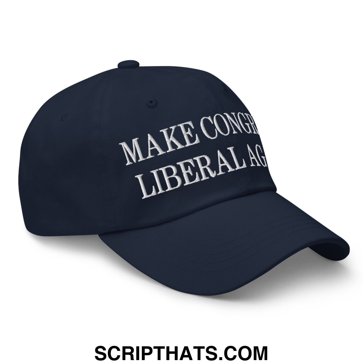 Make Congress Liberal Again Embroidered Unstructured Dad Hat Navy