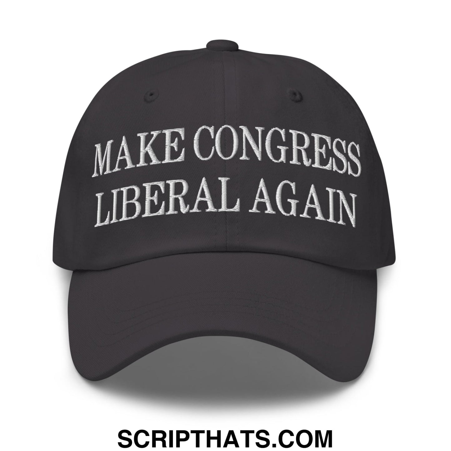 Make Congress Liberal Again Embroidered Unstructured Dad Hat Dark Grey