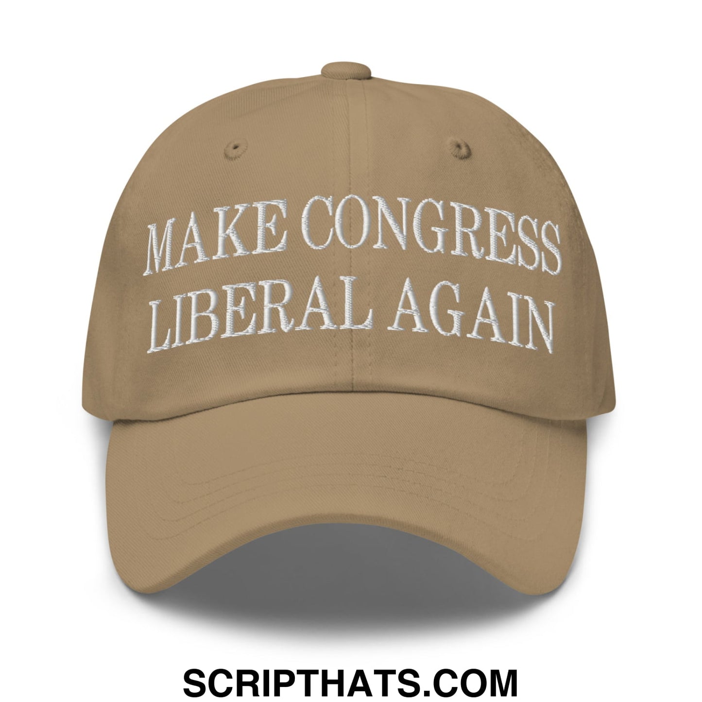 Make Congress Liberal Again Embroidered Unstructured Dad Hat Khaki