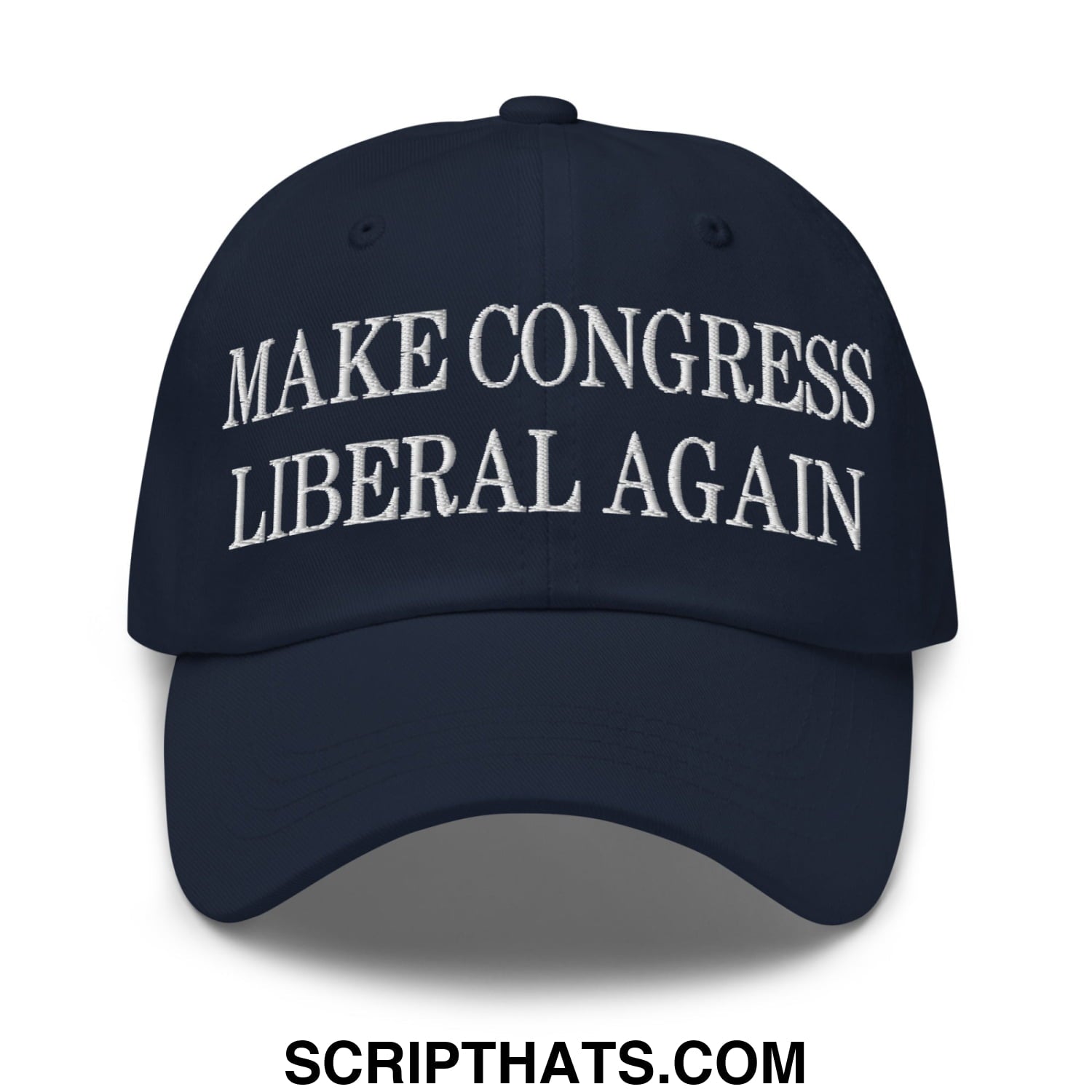 Make Congress Liberal Again Embroidered Unstructured Dad Hat Navy
