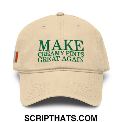 Make Creamy Pints Great Again Embroidered Baseball Dad Hat Khaki