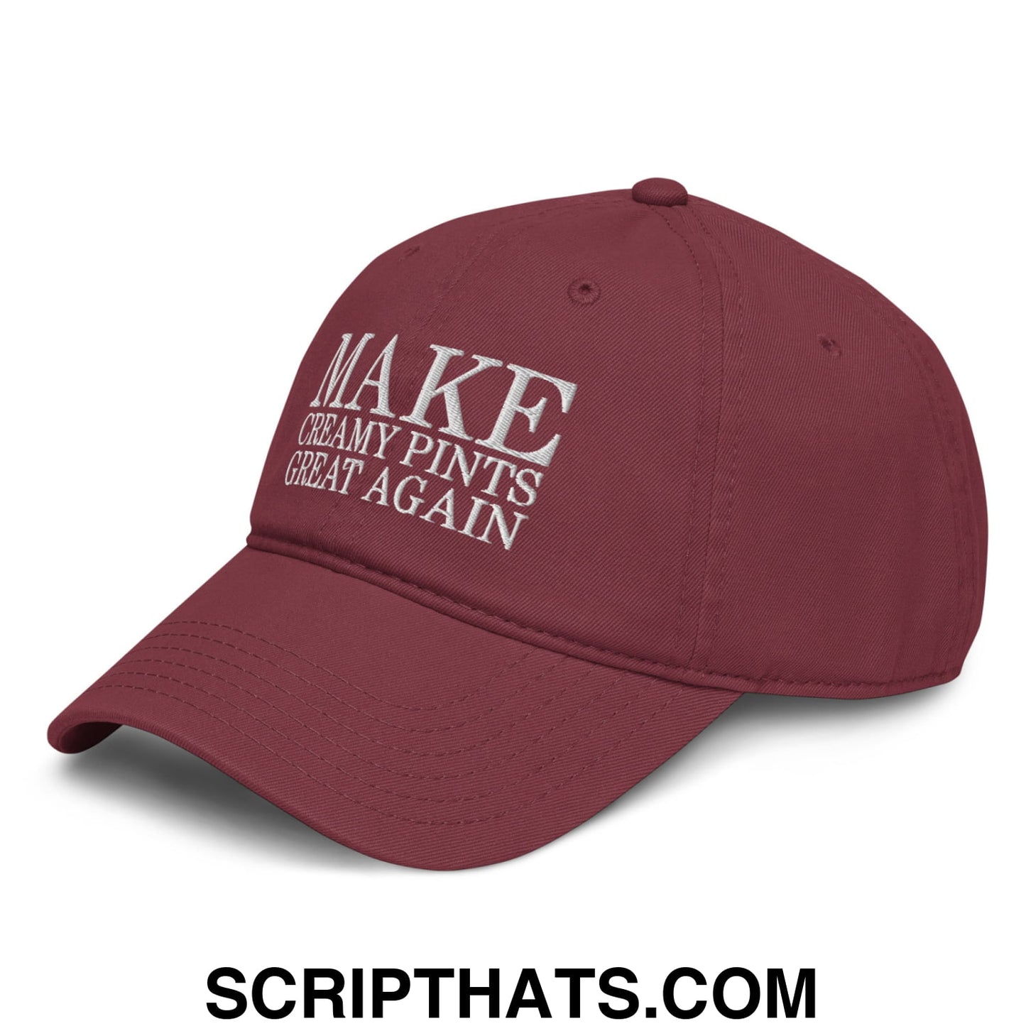 Make Creamy Pints Great Again Embroidered Baseball Dad Hat Navy