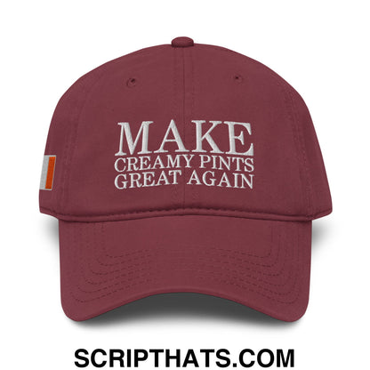 Make Creamy Pints Great Again Embroidered Baseball Dad Hat Black