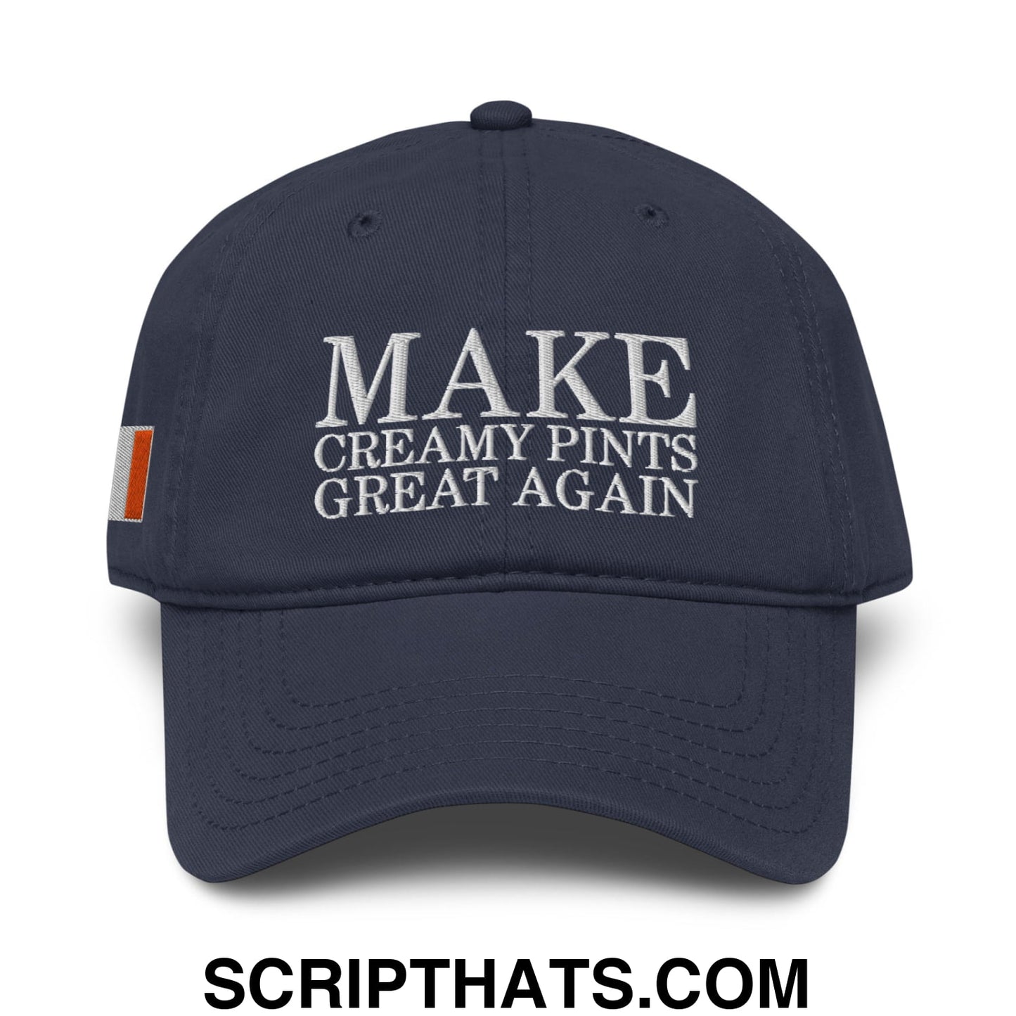 Make Creamy Pints Great Again Embroidered Baseball Dad Hat Khaki