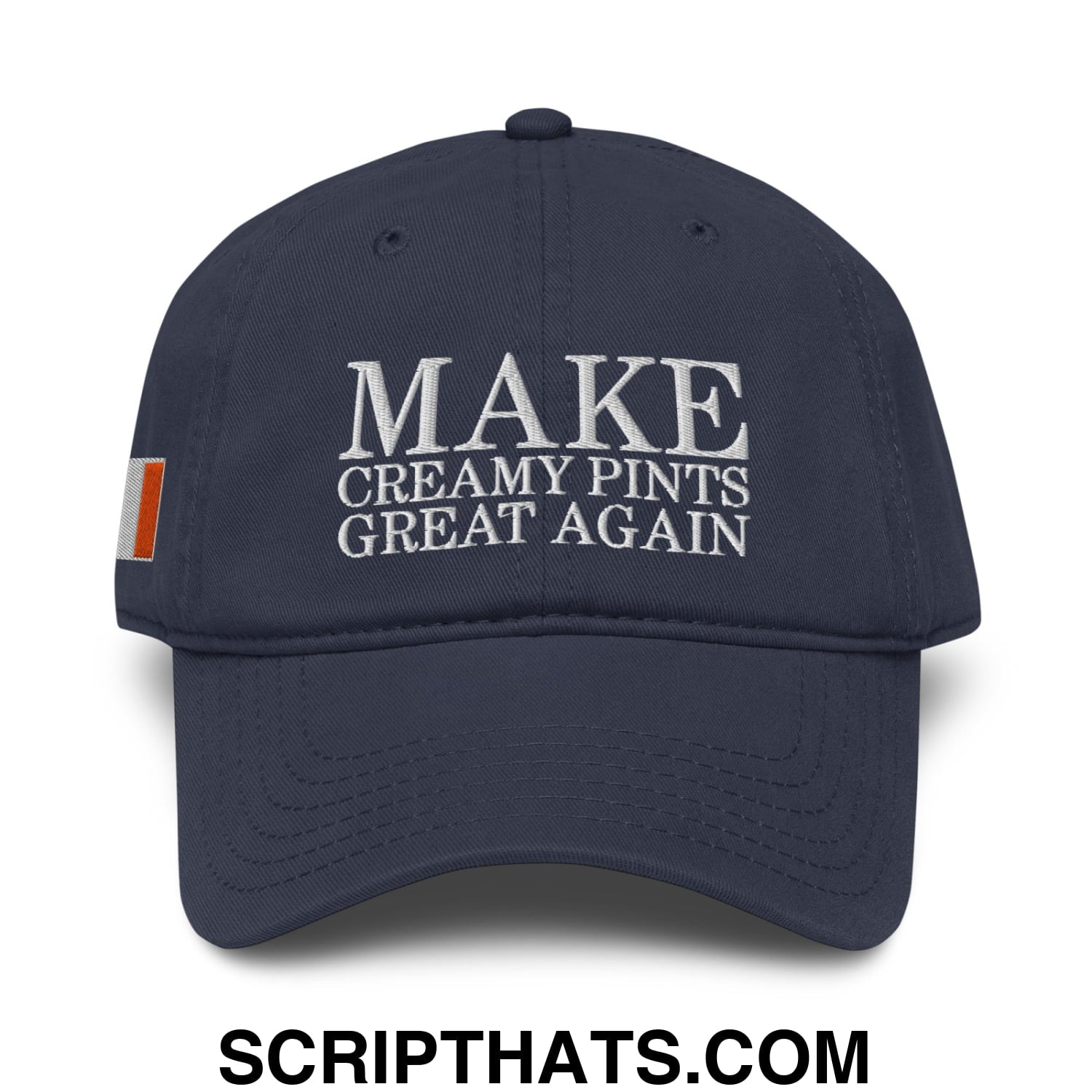 Make Creamy Pints Great Again Embroidered Baseball Dad Hat Khaki
