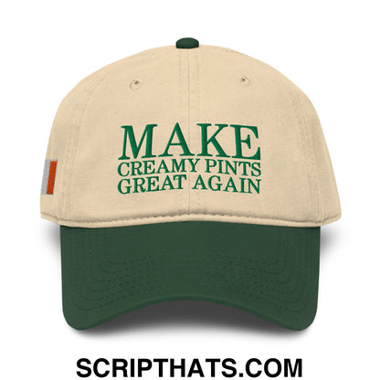 Make Creamy Pints Great Again Embroidered Baseball Dad Hat Dark Green Khaki