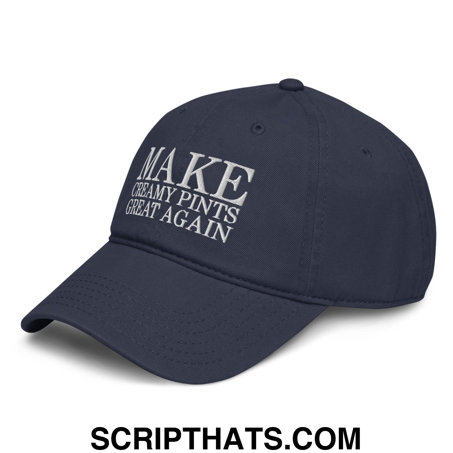 Make Creamy Pints Great Again Embroidered Baseball Dad Hat Black