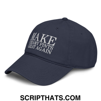Make Creamy Pints Great Again Embroidered Baseball Dad Hat Black