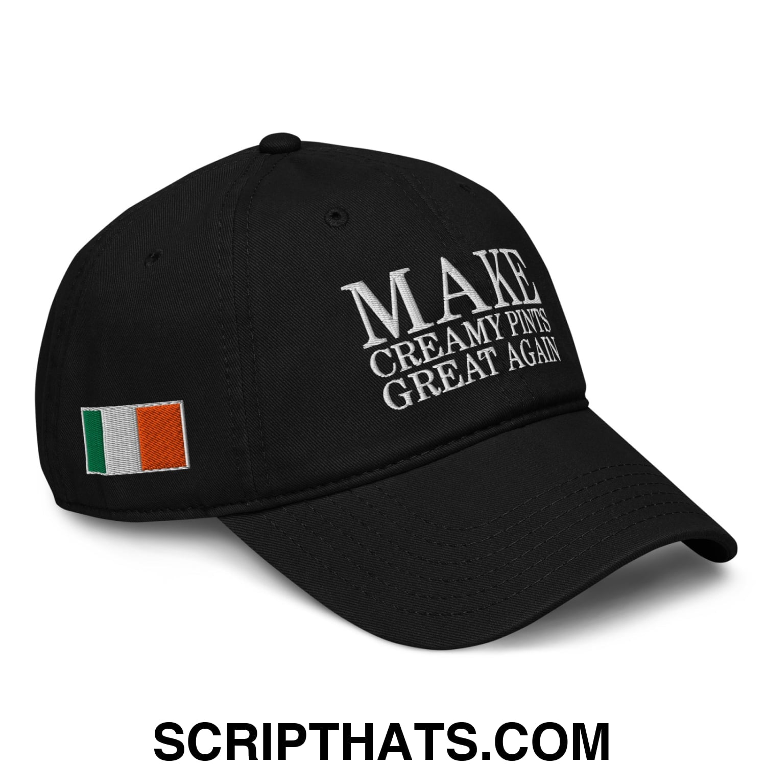 Make Creamy Pints Great Again Embroidered Baseball Dad Hat Black