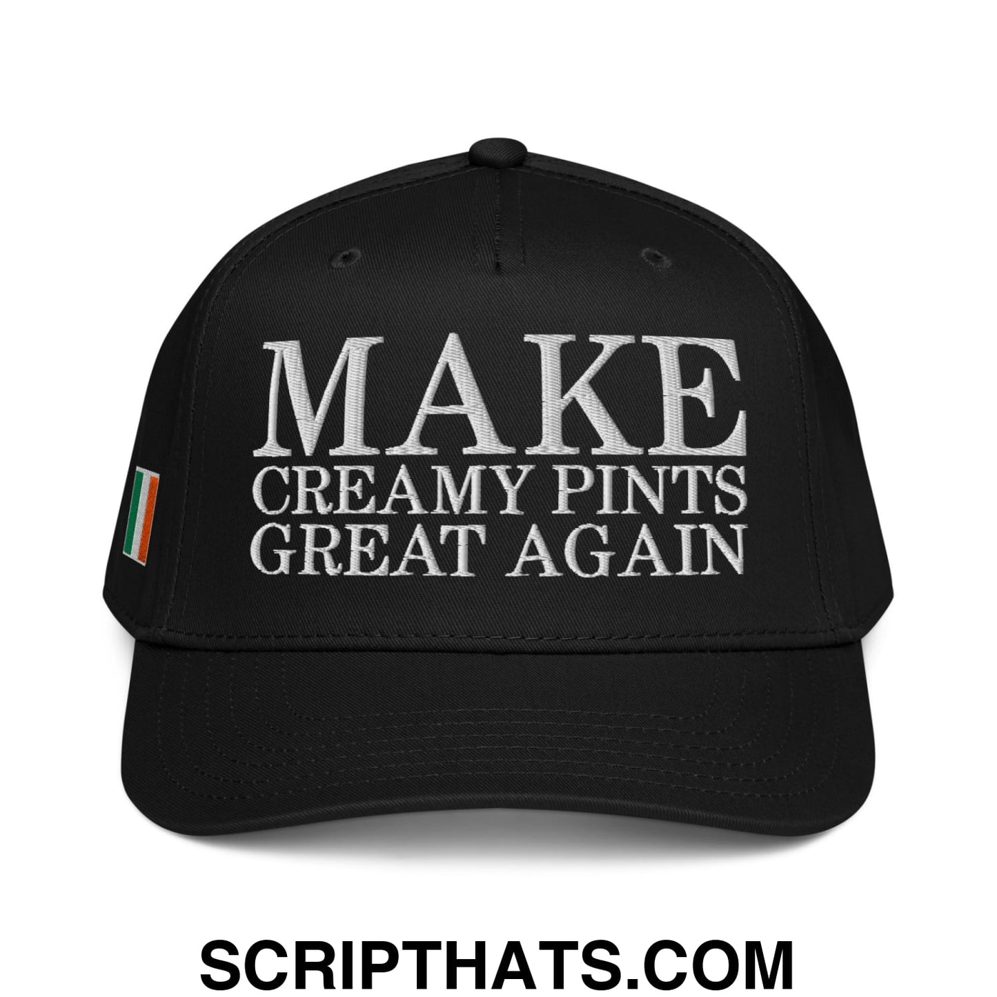 Make Creamy Pints Great Again Embroidered Baseball Snapback Hat Black