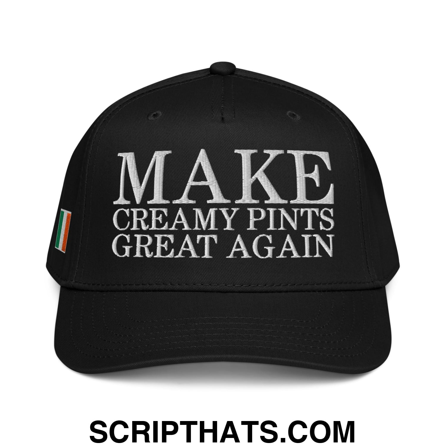 Make Creamy Pints Great Again Embroidered Baseball Snapback Hat Black