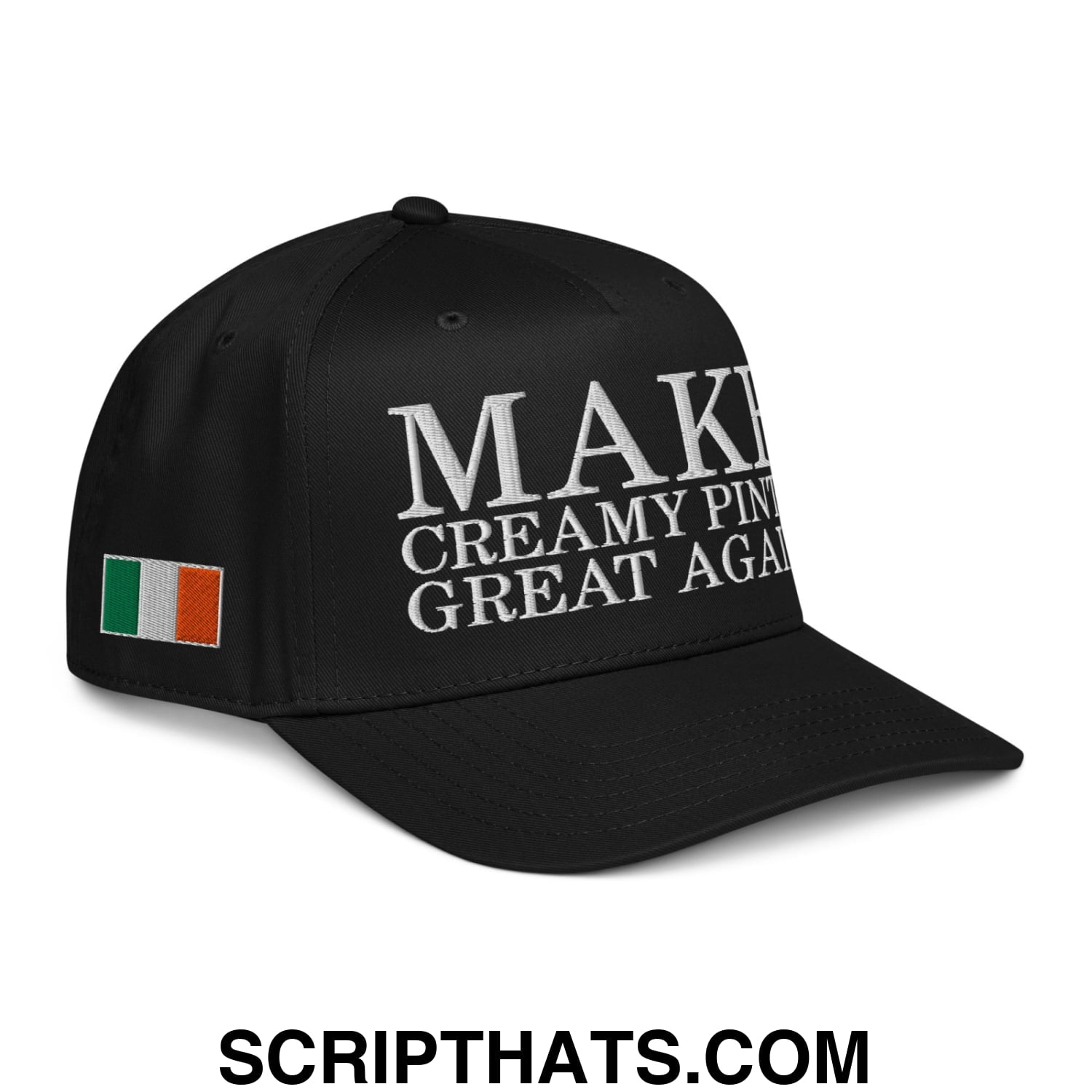 Make Creamy Pints Great Again Embroidered Baseball Snapback Hat Black