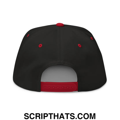 Make Creamy Pints Great Again Embroidered Flat Bill Brim 5 Panel Snapback Hat Black Red