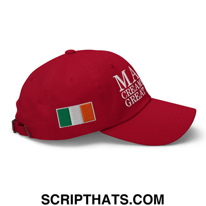 Make Creamy Pints Great Again Embroidered Unstructured Dad Hat Cranberry