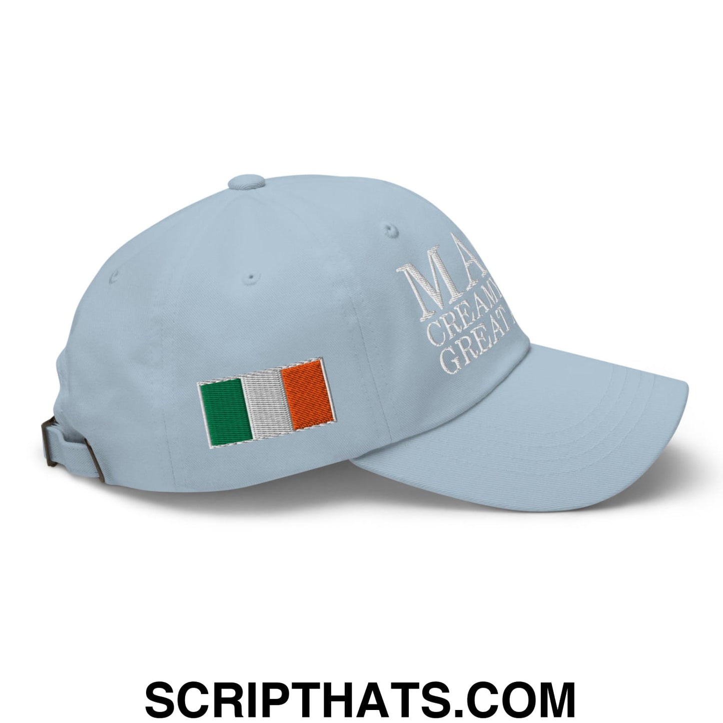 Make Creamy Pints Great Again Embroidered Unstructured Dad Hat Light Blue