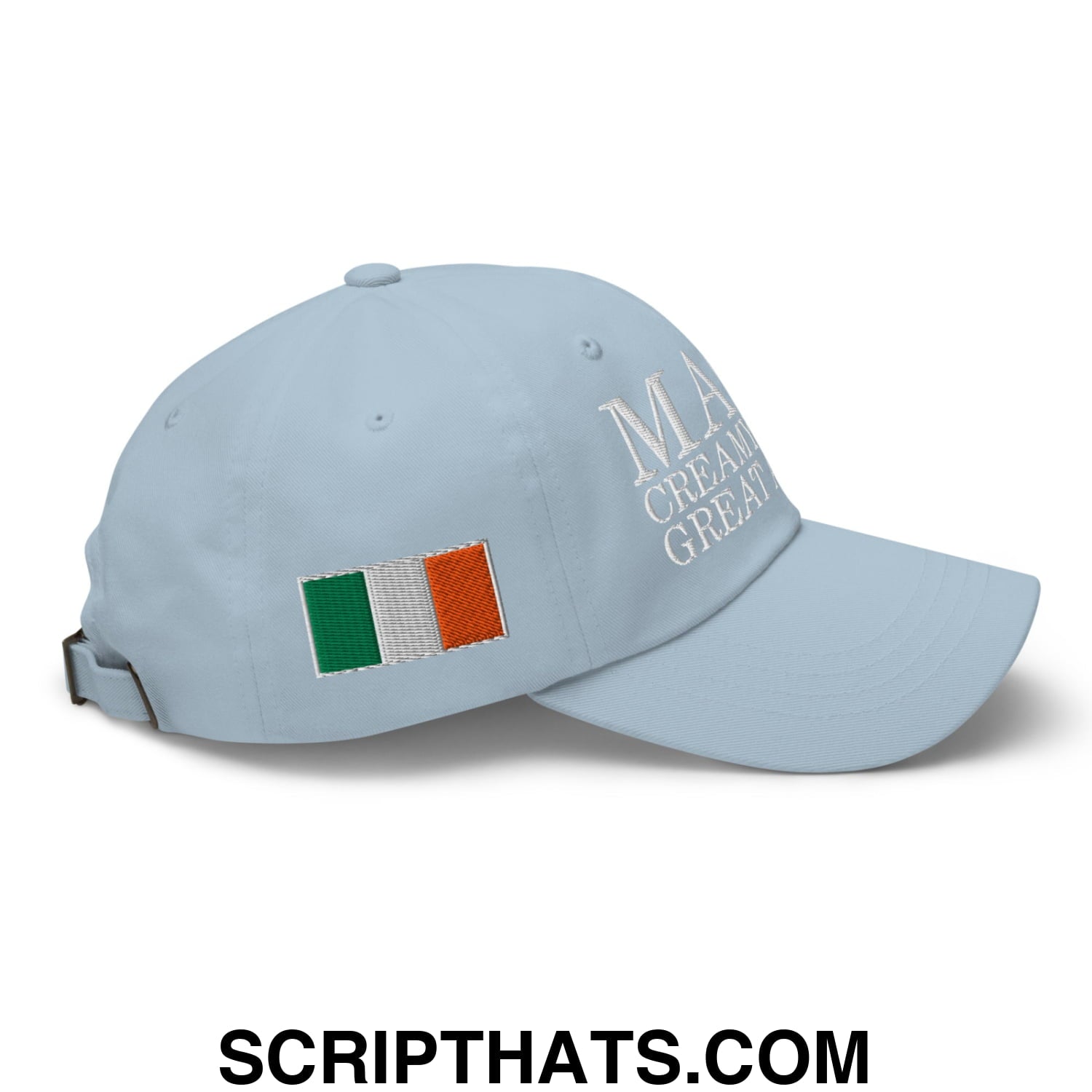 Make Creamy Pints Great Again Embroidered Unstructured Dad Hat Light Blue
