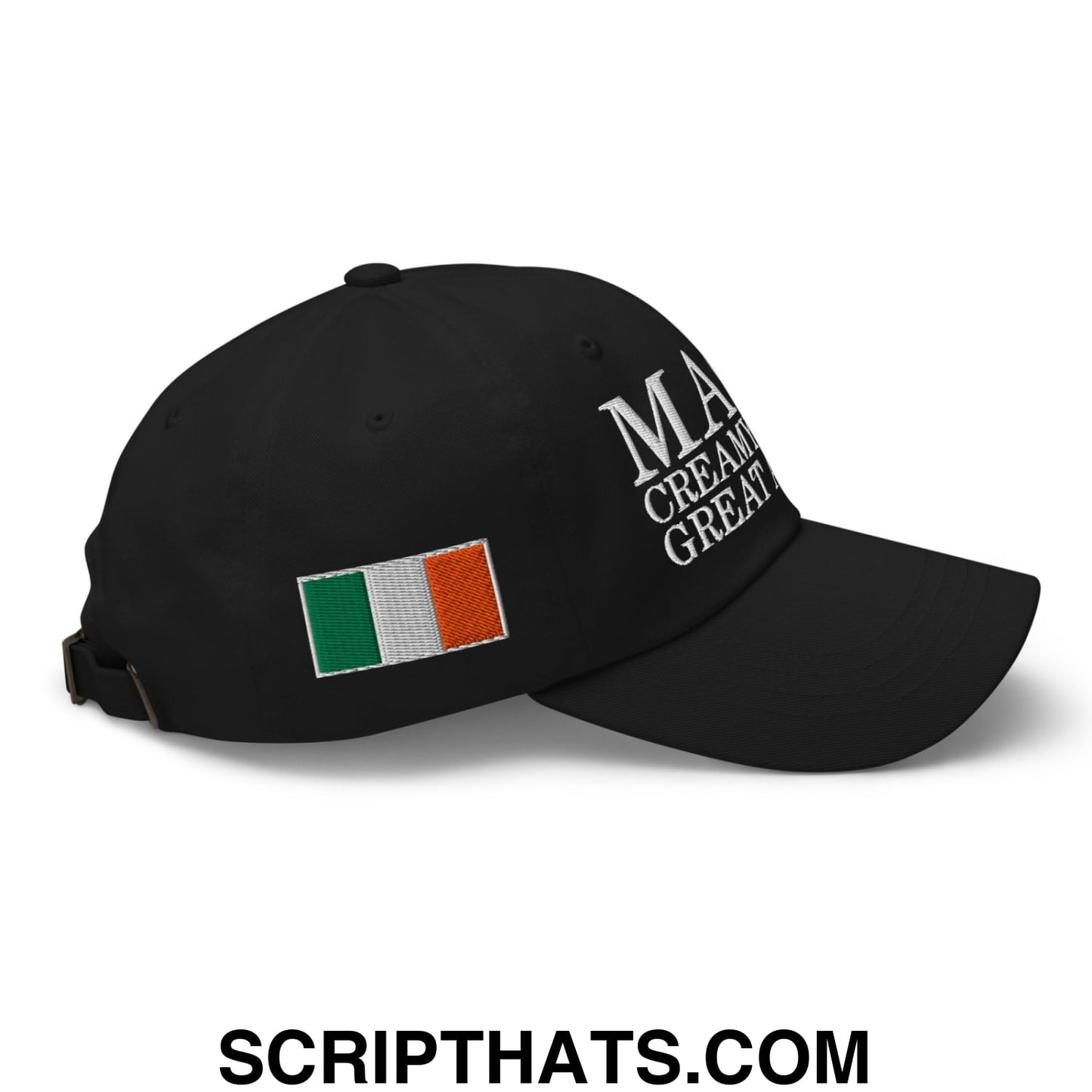 Make Creamy Pints Great Again Embroidered Unstructured Dad Hat Black