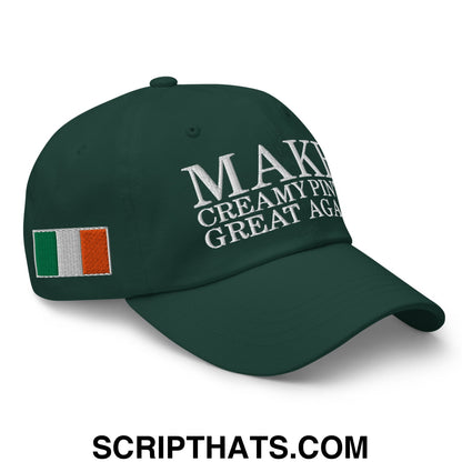 Make Creamy Pints Great Again Embroidered Unstructured Dad Hat Spruce