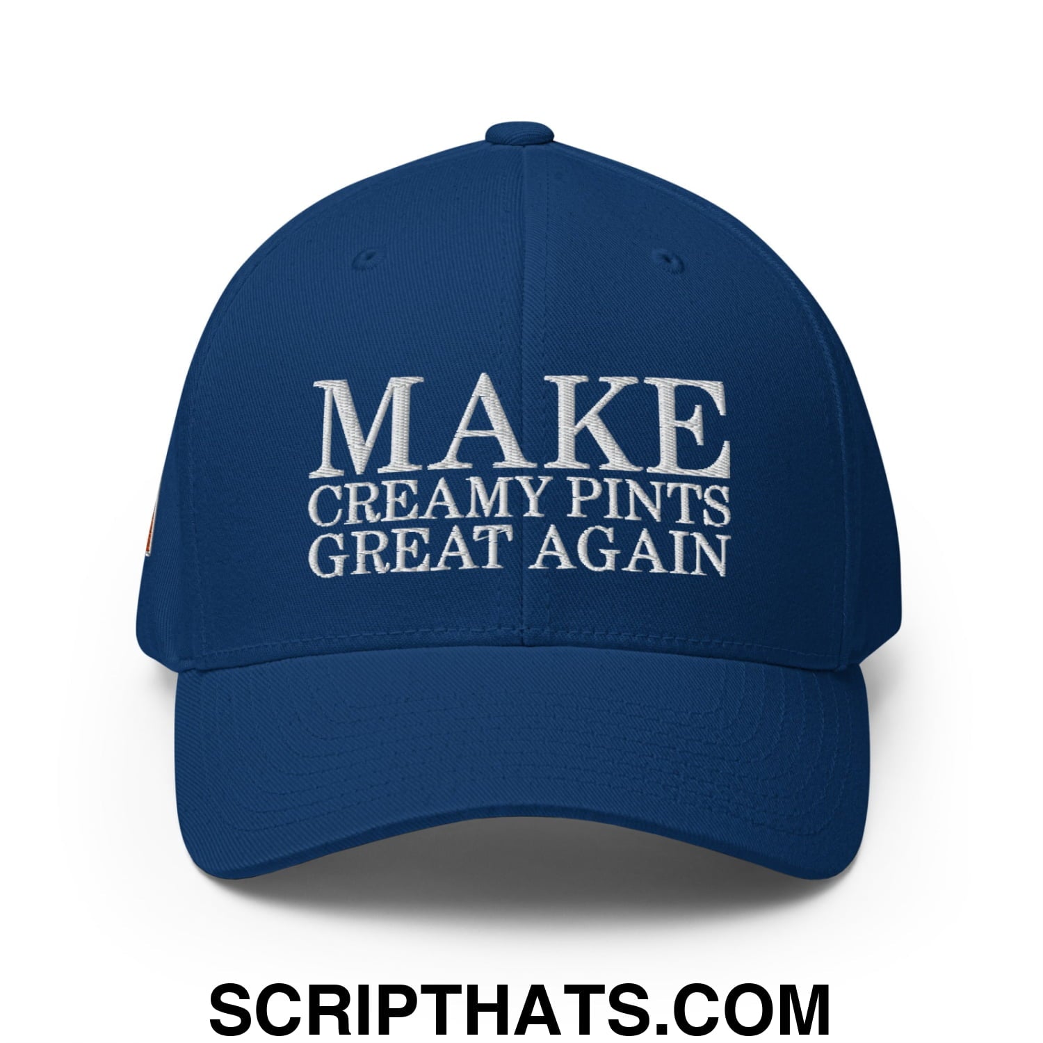 Make Creamy Pints Great Again Ireland Flag Embroidered Stretch Fit Baseball Hat Royal Blue