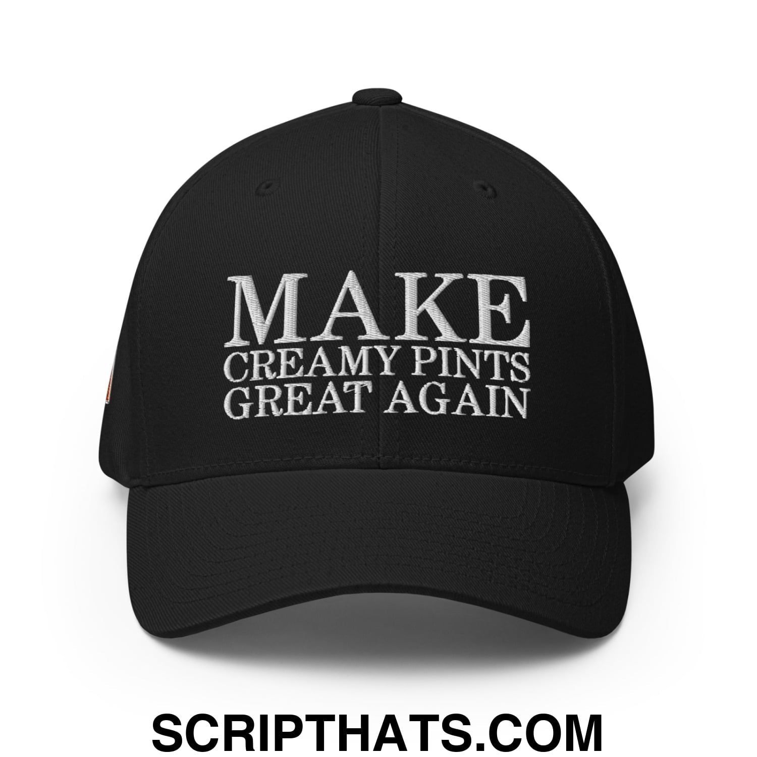 Make Creamy Pints Great Again Ireland Flag Embroidered Stretch Fit Baseball Hat Black