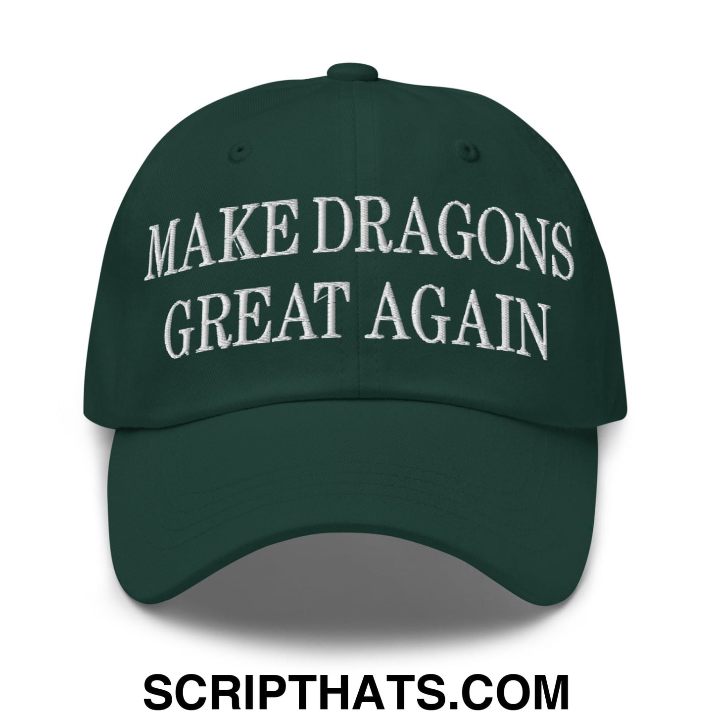 Make Dragons Great Again Embroidered Unstructured Dad Hat Spruce