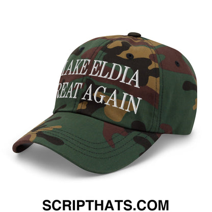 Make Eldia Great Again Embroidered Unstructured Dad Hat Green Camo