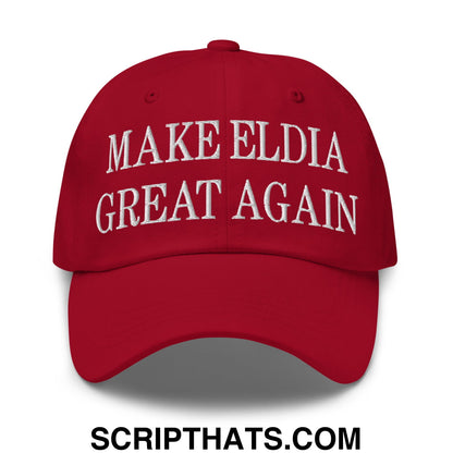 Make Eldia Great Again Embroidered Unstructured Dad Hat Cranberry