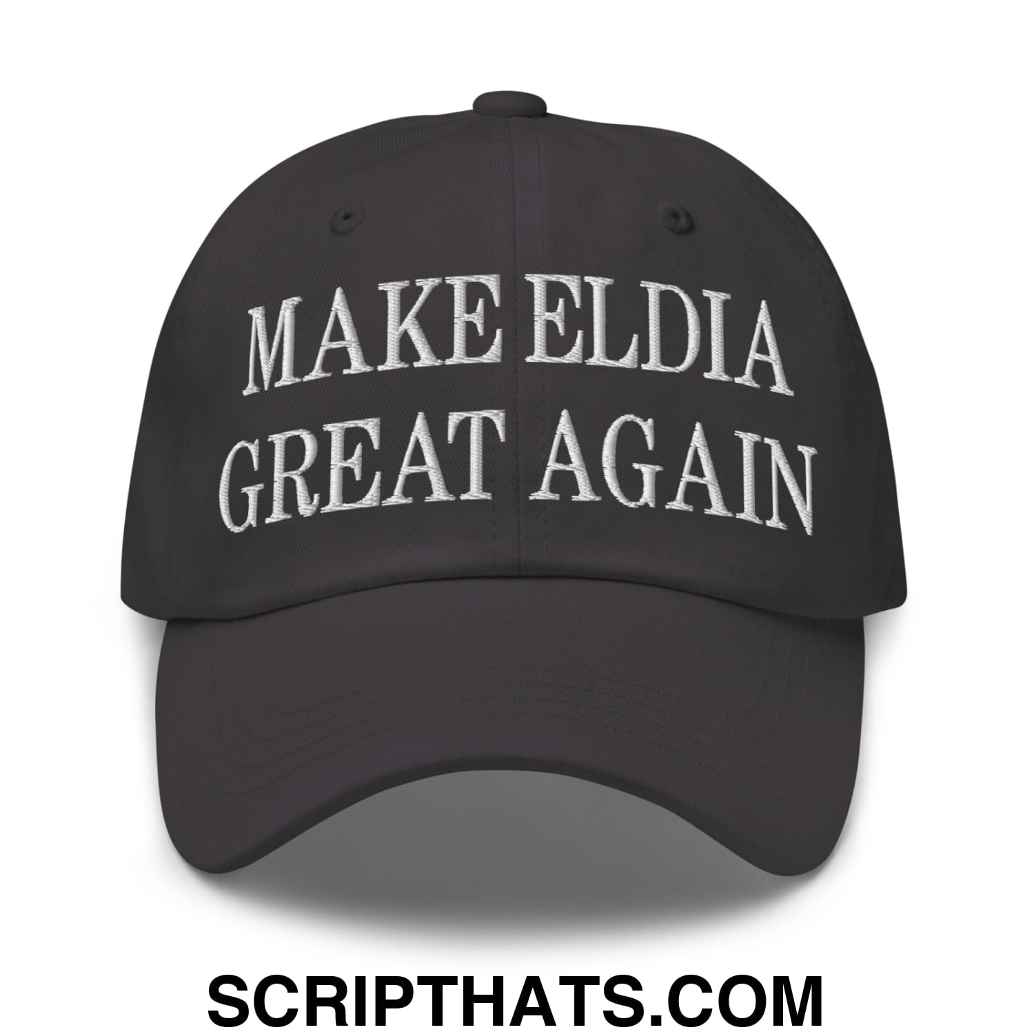 Make Eldia Great Again Embroidered Unstructured Dad Hat Dark Grey