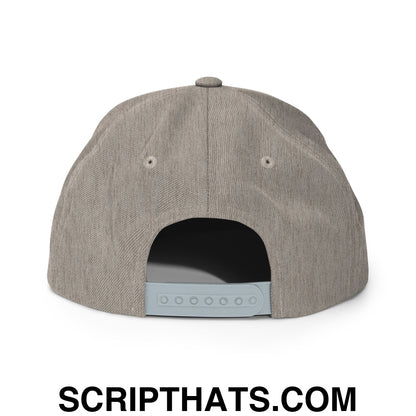 Make Elections Free Again Embroidered Flat Bill Brim Snapback Hat Heather Grey