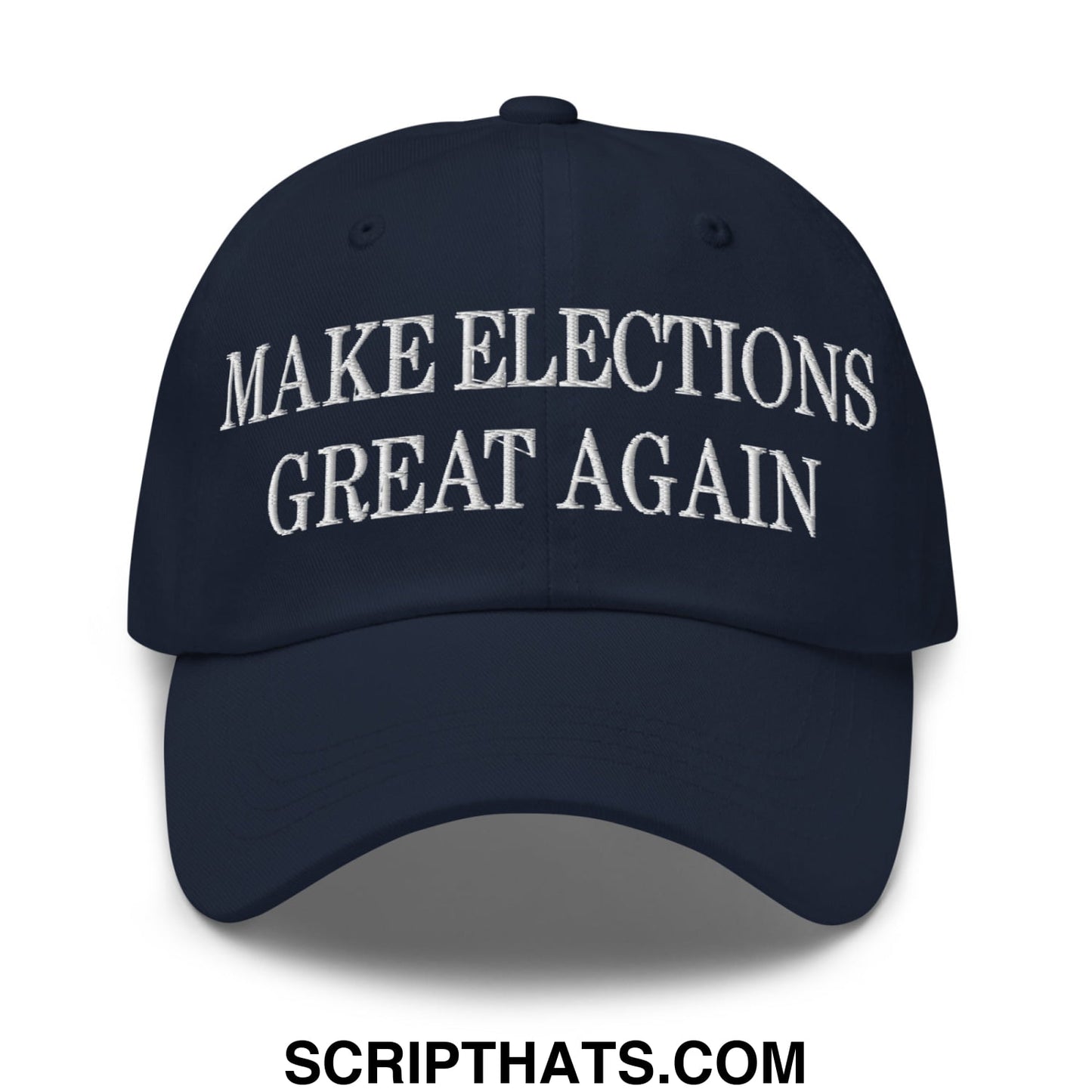 Make Elections Great Again Embroidered Unstructured Dad Hat Navy