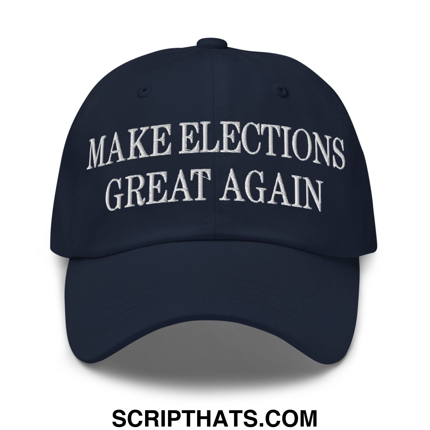 Make Elections Great Again Embroidered Unstructured Dad Hat Navy