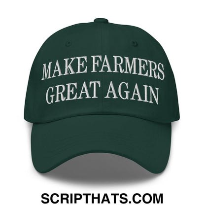 Make Farmers Great Again Embroidered Dad Hat Spruce