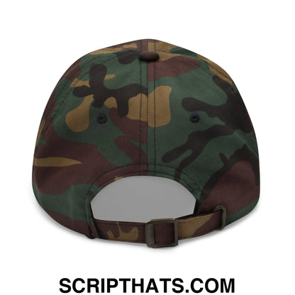 Make Felonies Wrong Again Embroidered Dad Hat Green Camo
