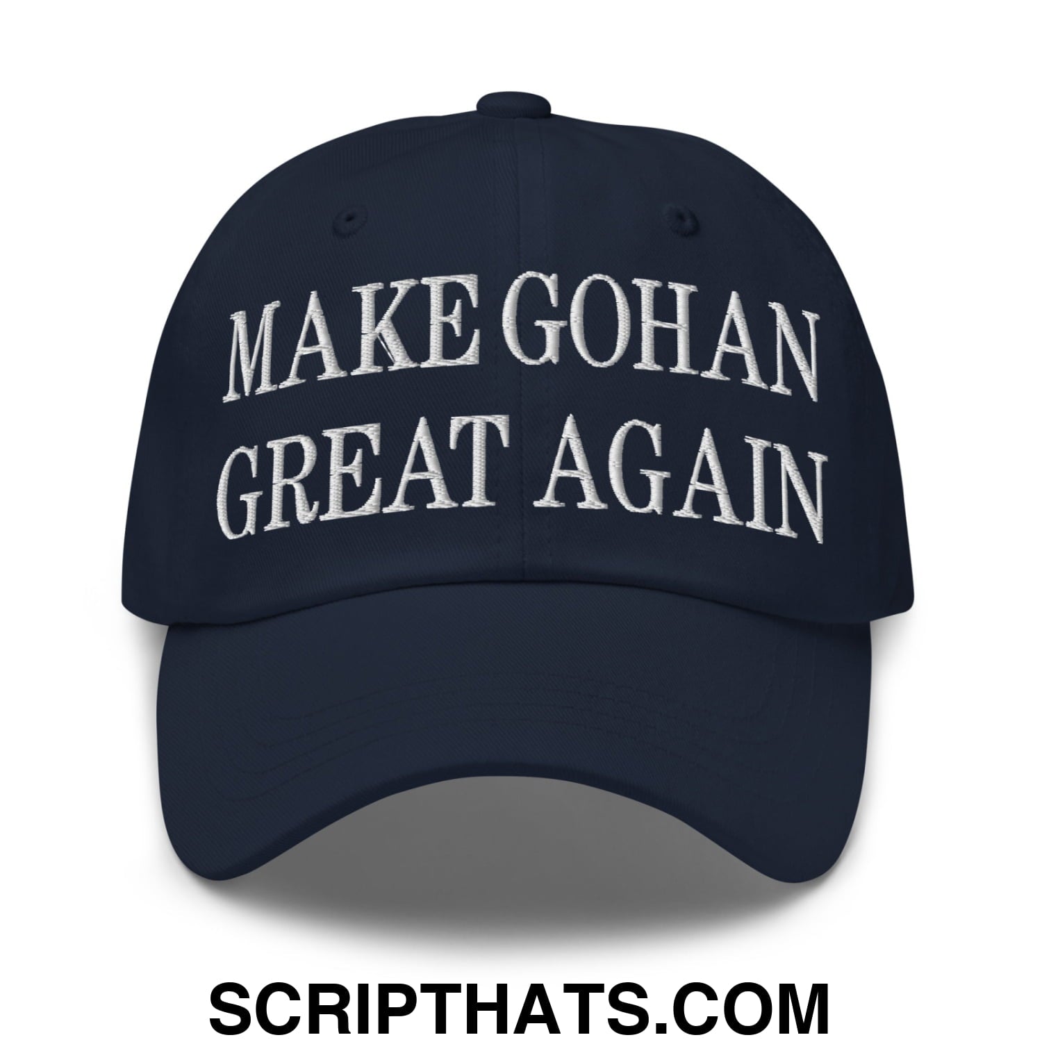 Make Gohan Great Again Embroidered Unstructured Dad Hat Navy
