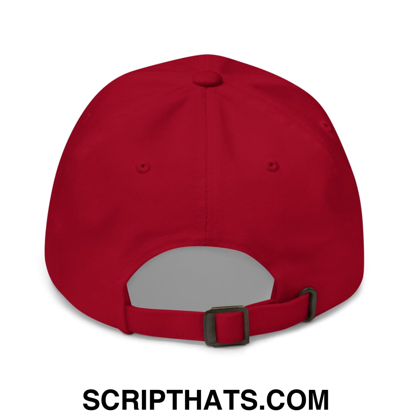 Make Golf Fun Again Embroidered Unstructured Dad Hat Cranberry
