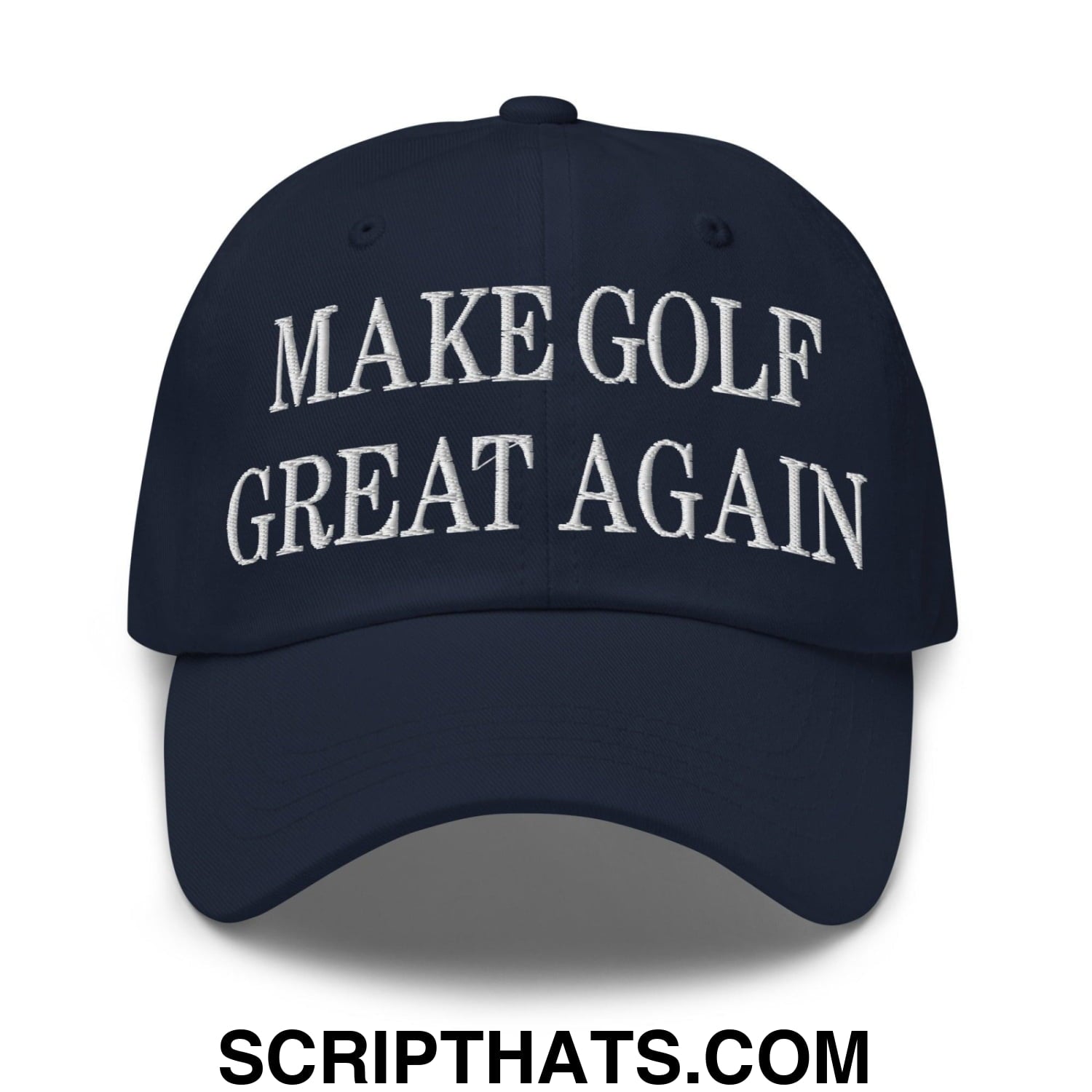 Make Golf Great Again Embroidered Dad Hat Navy
